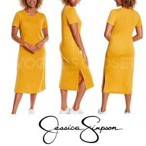 NEW! Jessica Simpson Ladies Midi Dress in color Goldenrod